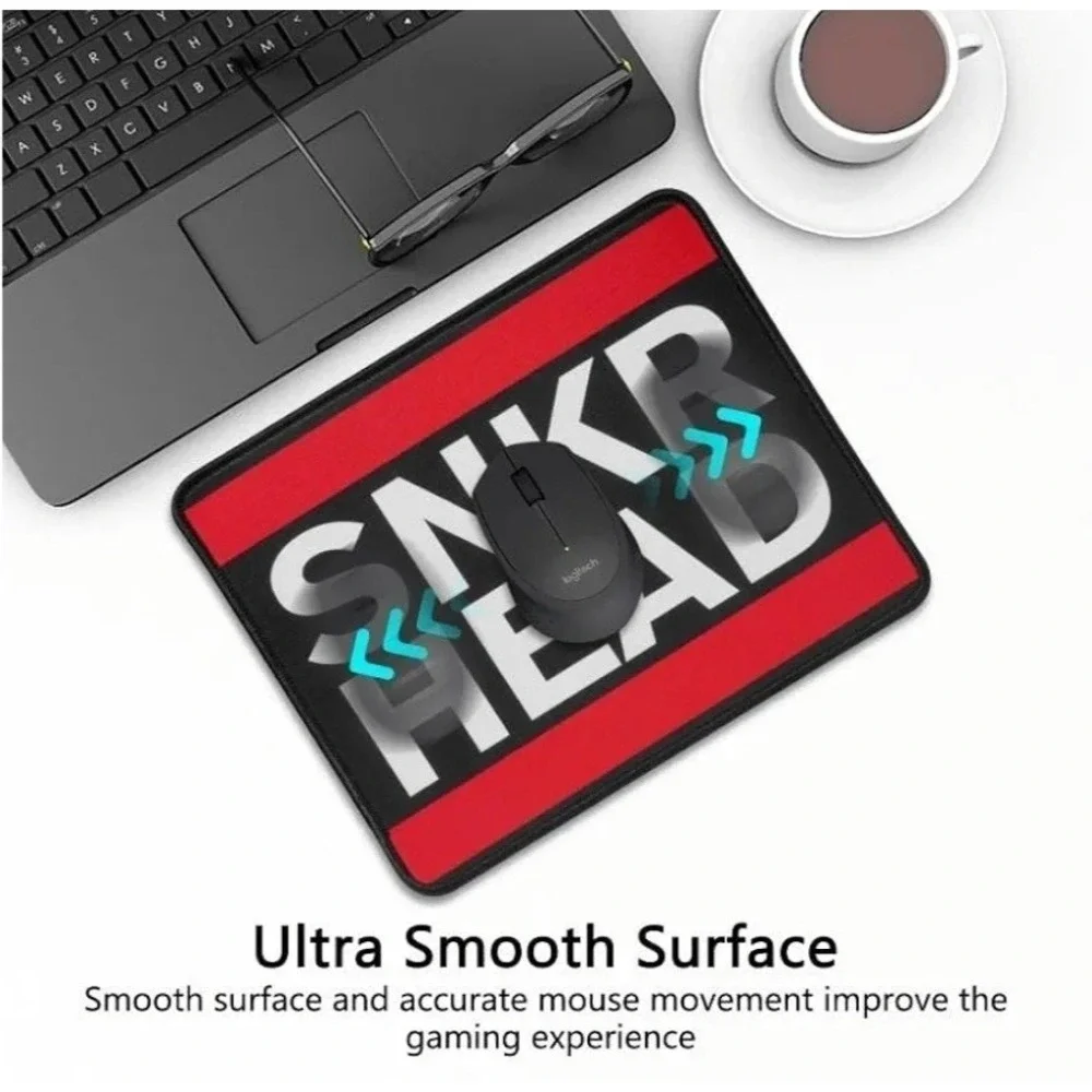 SNKR HEAD Mouse Pad Ultra Smooth‎ Surface Washable Stitched Edges